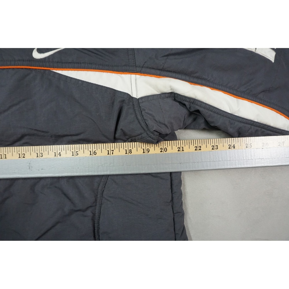 Vintage Nike Y2K 90s Reversible Fleece Lined‎ Jacket Coat Gray Orange Mens Small - Picture 5 of 13